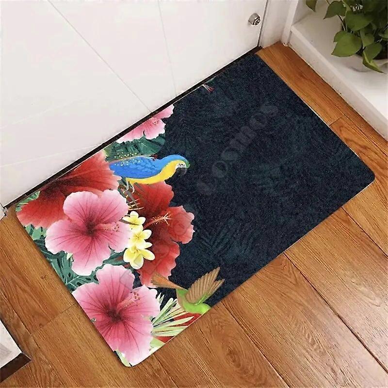 יער היביסקוס מחצלת דלת שטיחון דלת דלת מונעת החלקה שטיחוני רצפה תפאורה שטיחון דלת מרפסת
