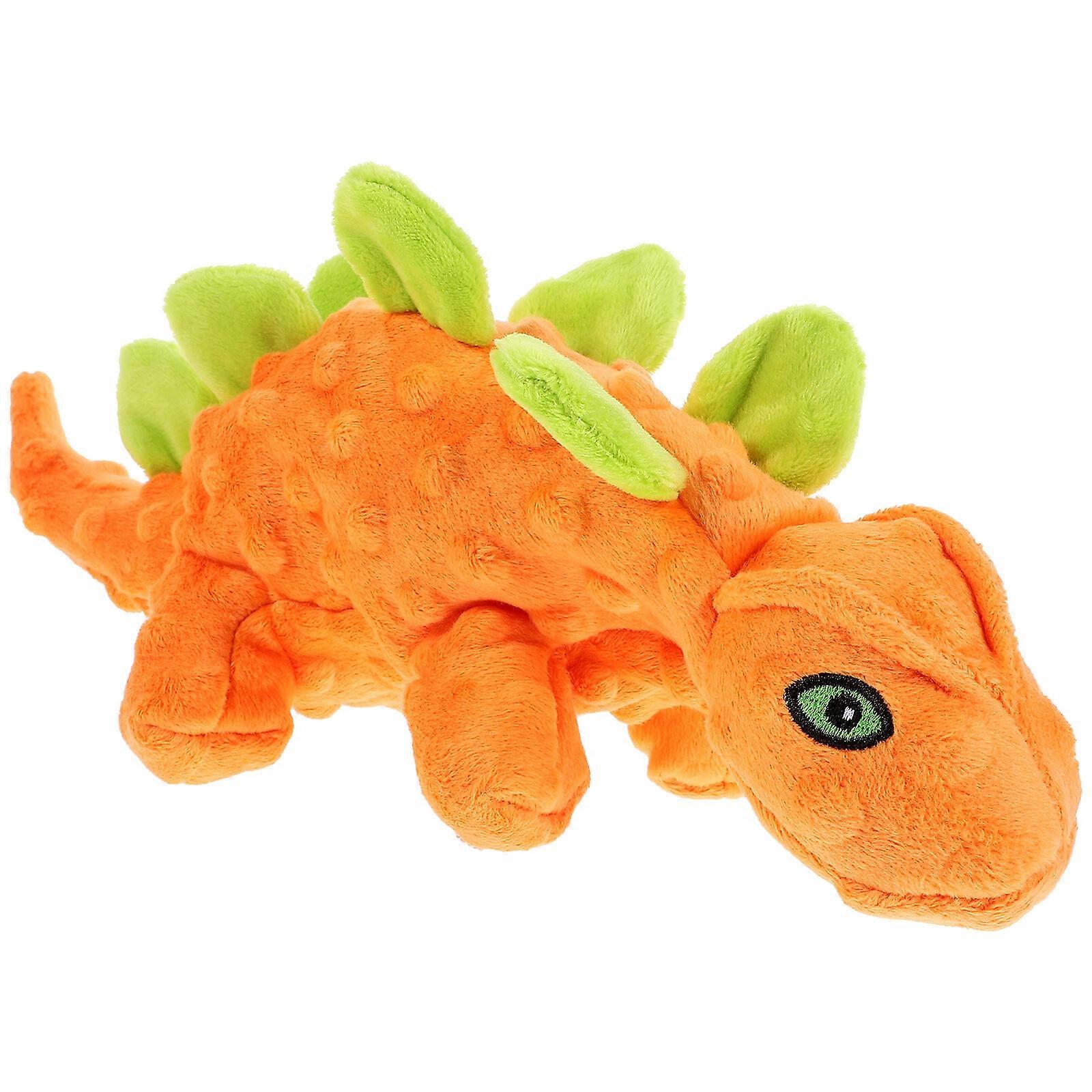 Plush Squeaky Dog Toy Dinosaur Shaped Dog Squeaky Toy Interactive Pet Toy