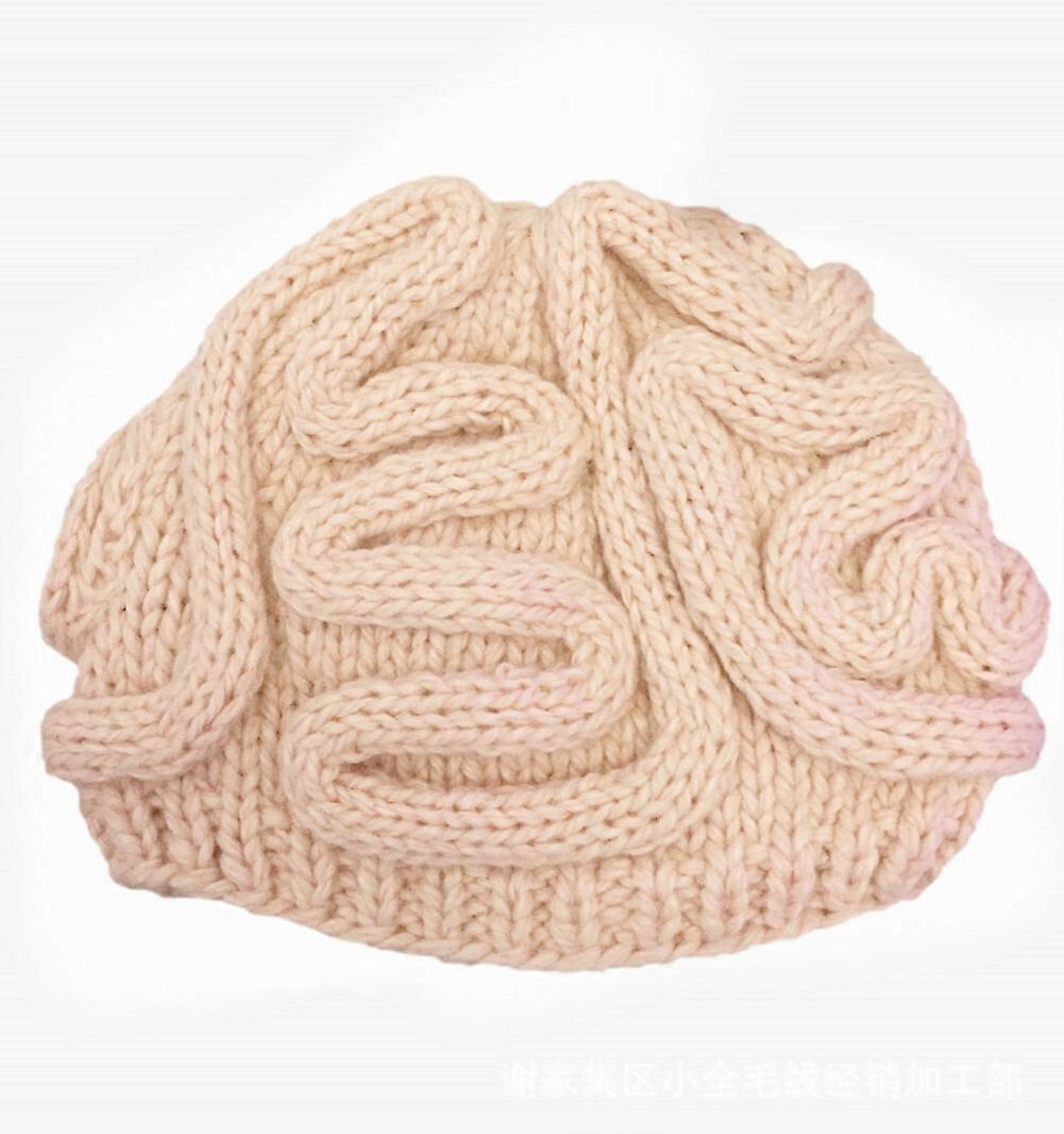 Hand Made Knitted Brain Hat for Men Women