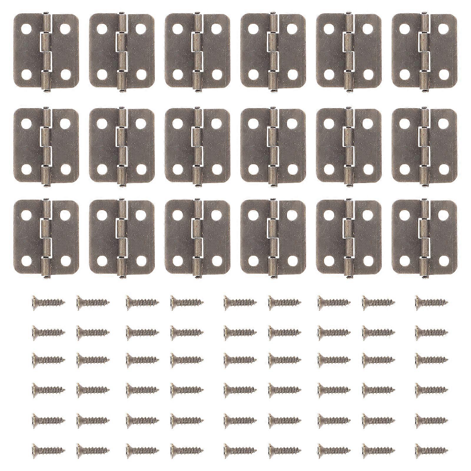 50 Sets of Jewelry Box Hinge Decorative Drawer Hinge Antique Mini Hinge Connector