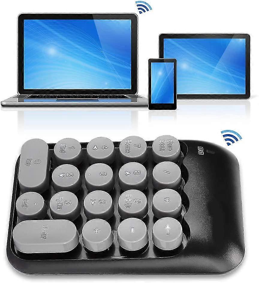 Numeric Keypad, Mc-52ag Big Button 2.4ghz Portable Number Pad Financial Accounting Wireless Number Pad With Typec Receiver For Laptop,computer,18
