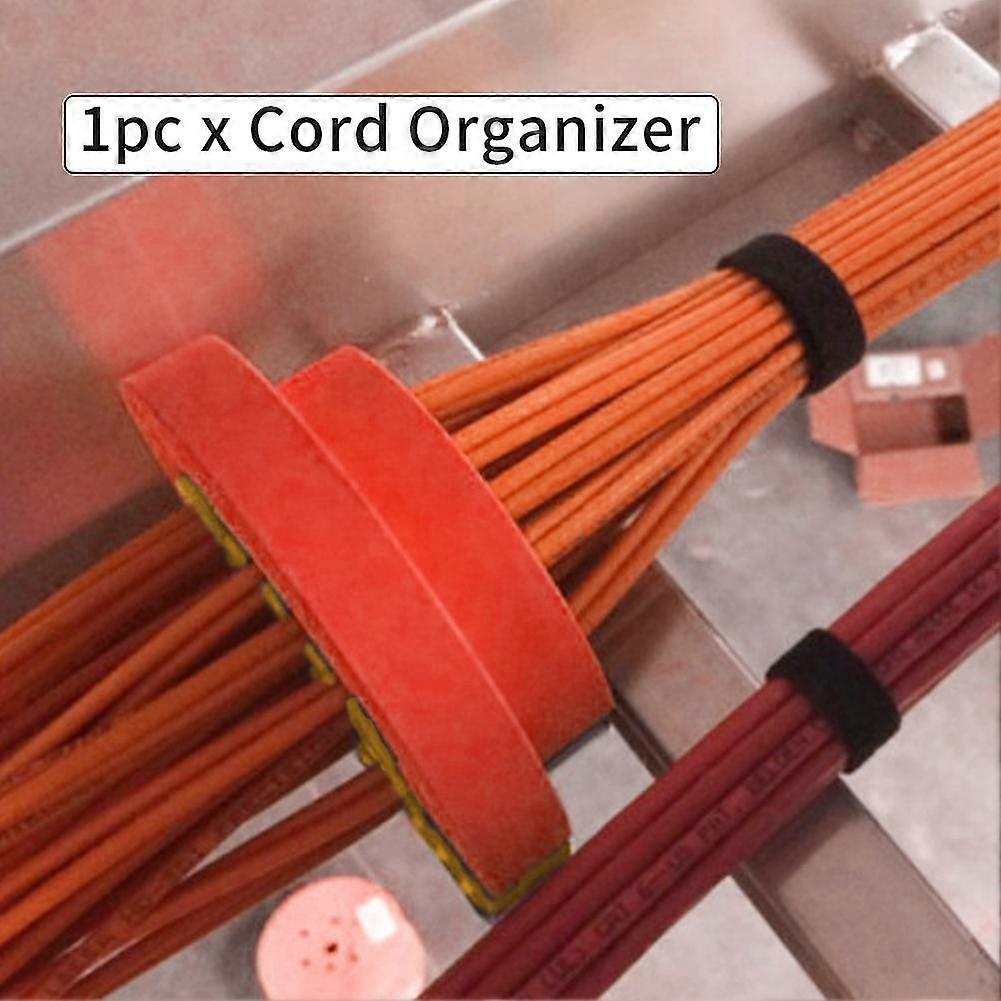 2pcs Practical Hook And Loop Strap Cord Organizer Set Keep Tidy Cable