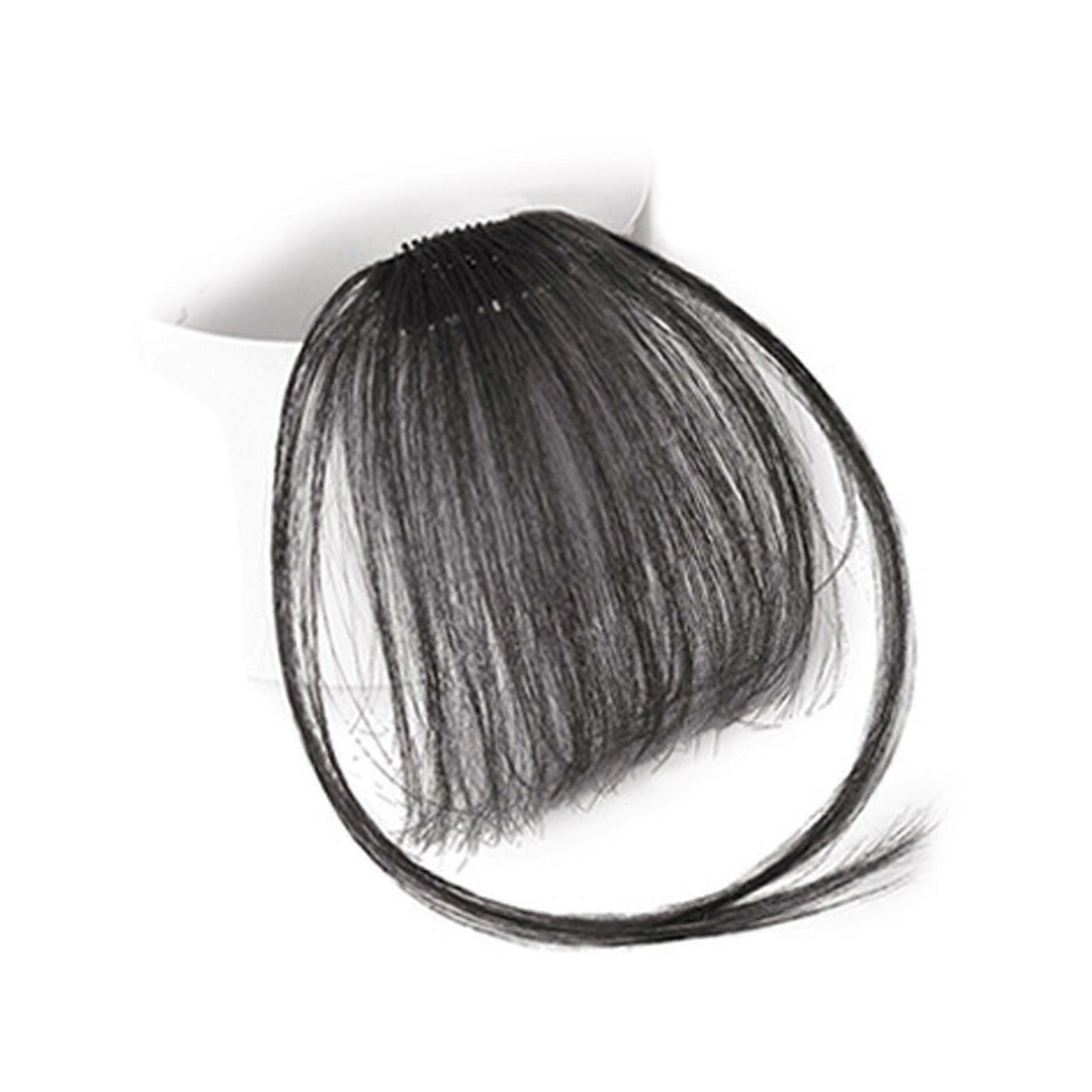 Clip-in Bangs 100% ανθρώπινες επεκτάσεις μαλλιών Φυσικό clip-on Fringe air bangs πλευρικά κτυπήματα μαλλιών με ωραίο δίχτυ χειροποίητο