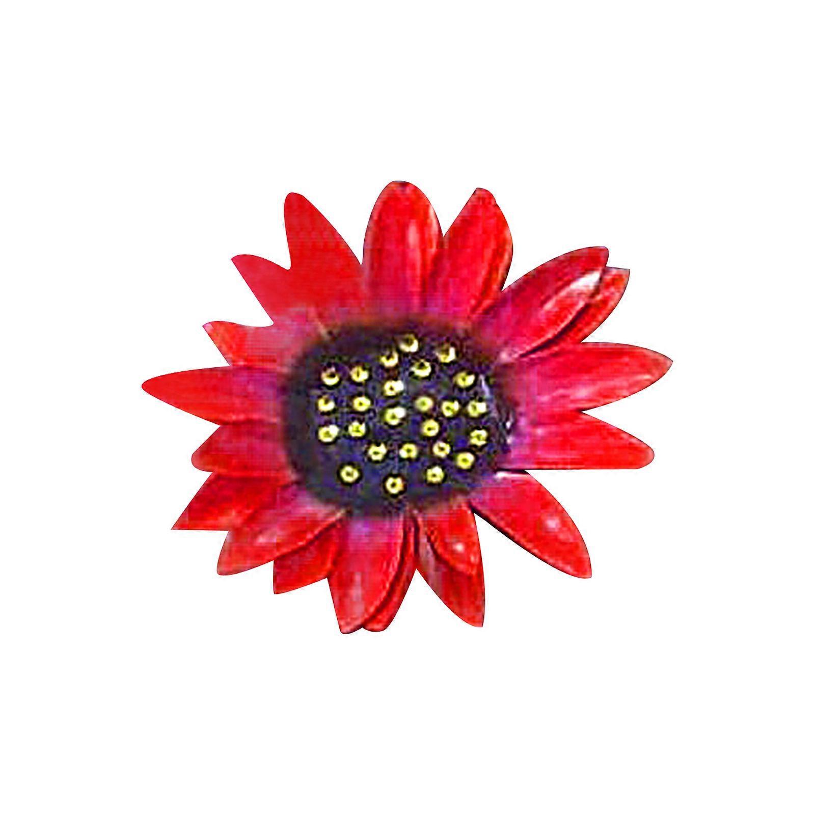 Garten Deko Blumen 7INCH rot