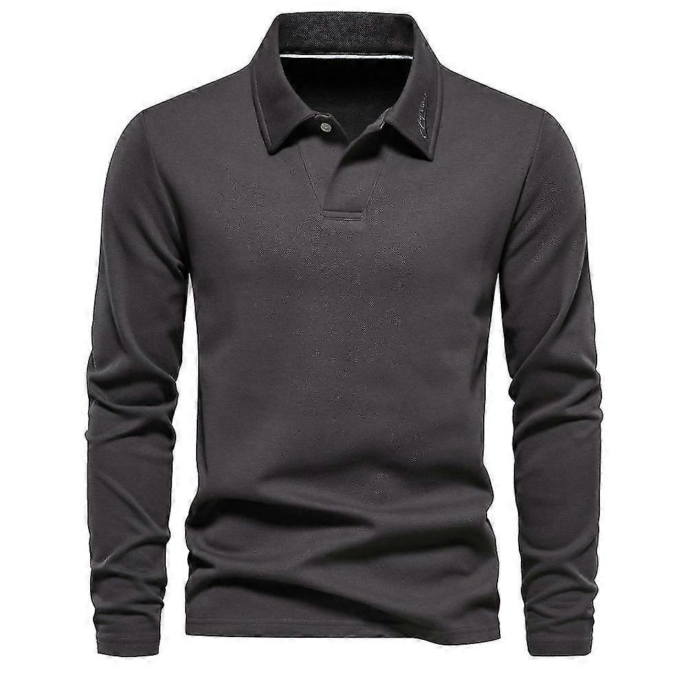 Neu Herrenpullover Langarm einfarbig lässig bequem