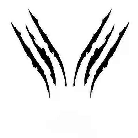 Fényvisszaverő Monster Scratch-stripe, Claw Marks, Auto Fényszóró dekoráció, Autó