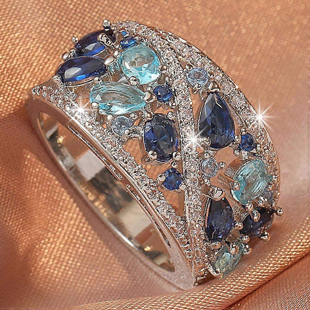 JUEGE* Boho Doamnelor Elegant Zircon Deget Inel Pentru Femei Petrecere De Ziua De Naștere Cadou de Nuntă