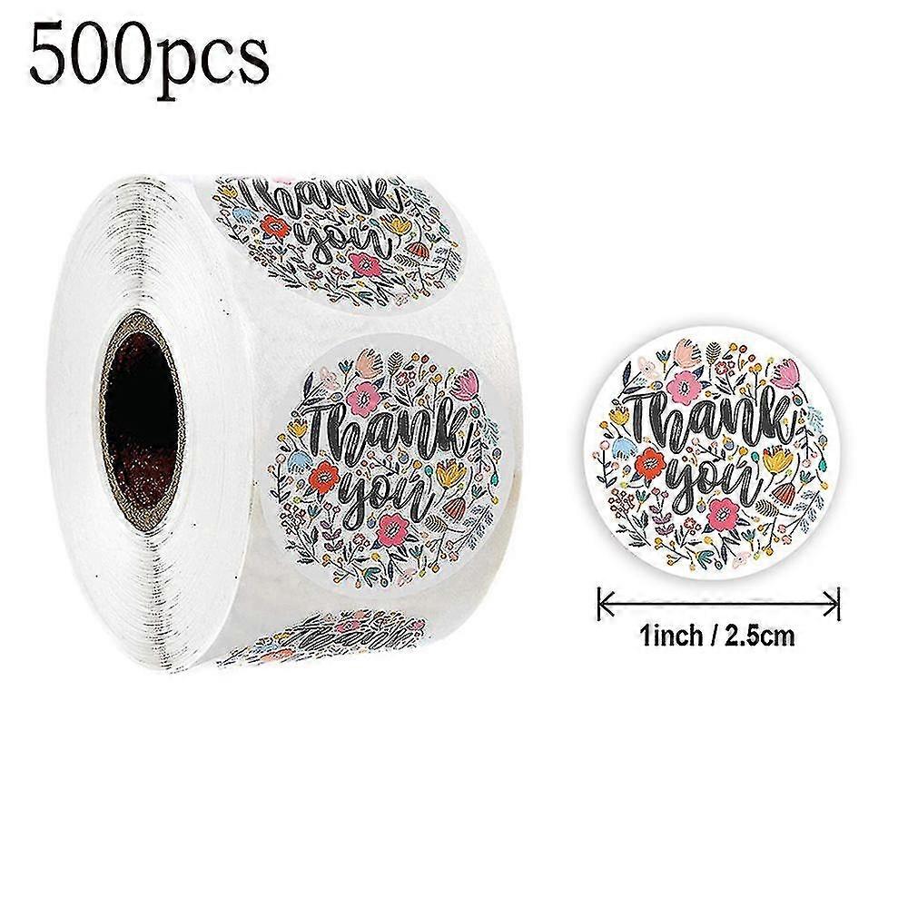 500pcs αυτοκόλλητα ημέρας S σας ευχαριστεί αυτοκόλλητα αυτοκόλλητα ετικετών φακέλων γάμου για το πακέτο R