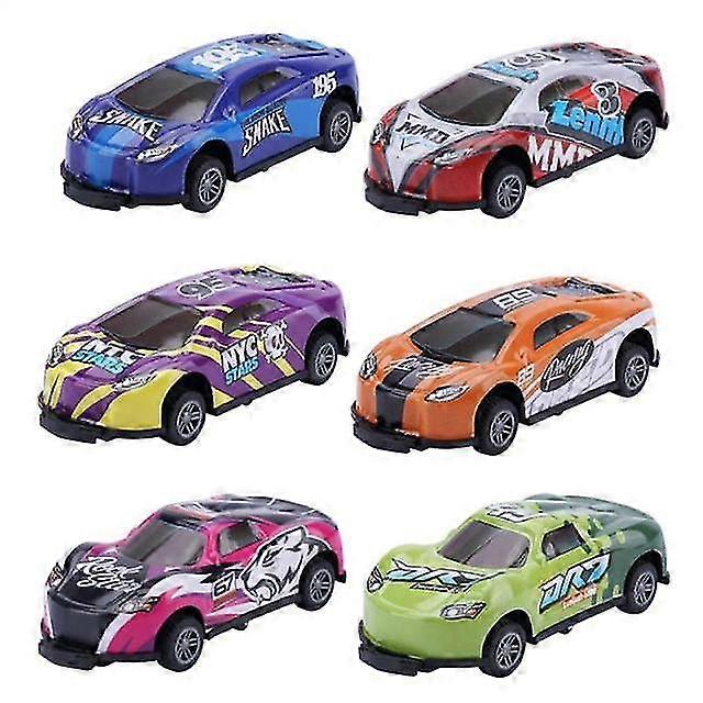 6pcs Children Stunt Toy Car Pull Back Ejection Jumping 360 Flip Dump Birthday Gift