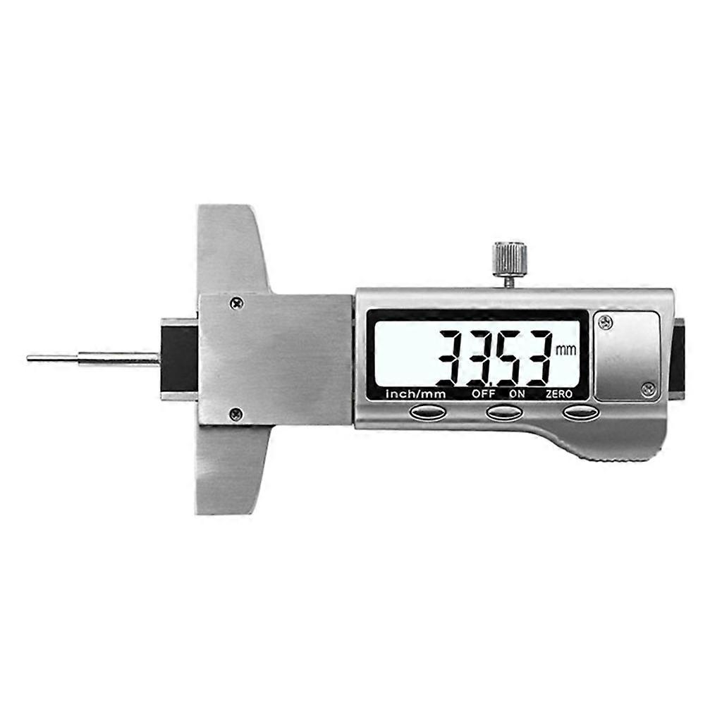 Car Tyre Tread Depth Checker 0-25.4mm Stainless Tire Thread Depth Meter Gauge