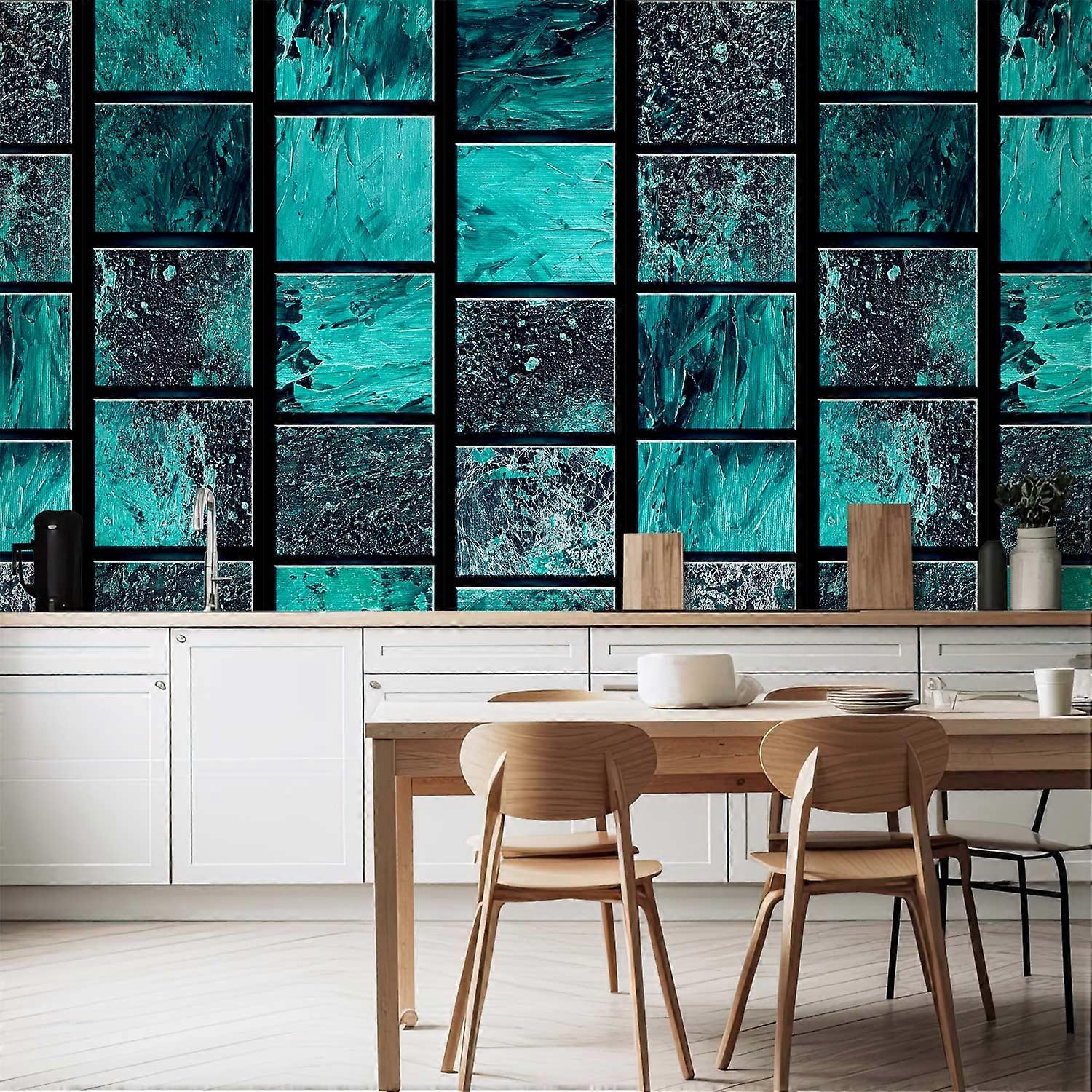 Behang - azuurblauwe schat