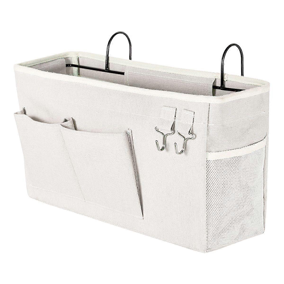 Bedside Caddy/Bedside Storage Bag Hanging Organizer for Bunk and Hospital Beds,Dorm Rooms Bed Rails,Can be Placed Glasses,Books
