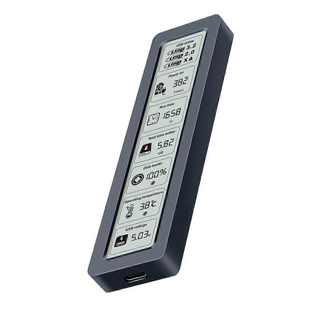 M. 2 NVME/NGFF SATA SSD Enclosure with Display Screen Intelligent Digital Health Detection USB3.2 G