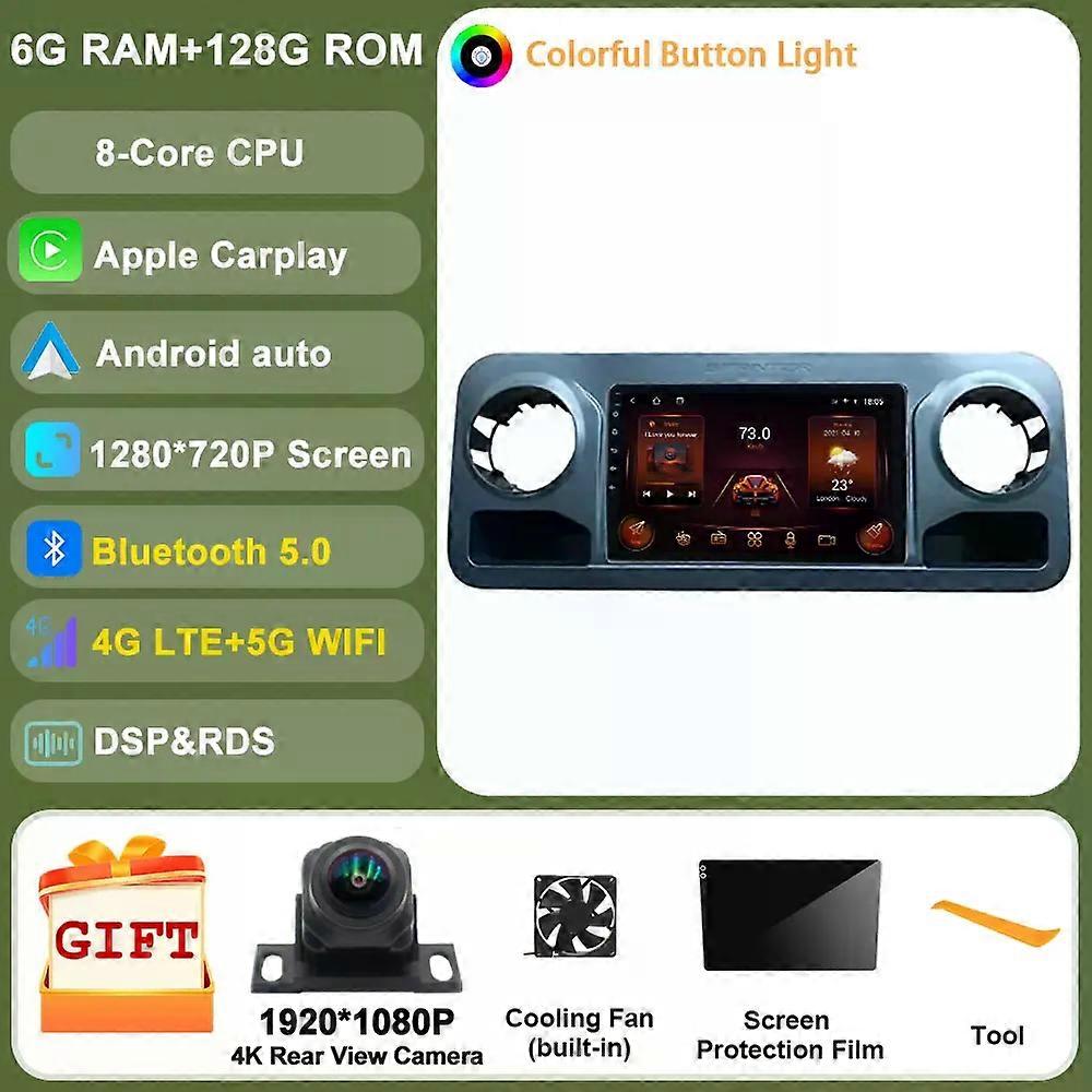 Ai Voice Android For Mercedes Benz Sprinter 2018 - 2022 Car Multimedia Video Player 4g Wifi Navigation Gps Carplay Auto Dsp Rds