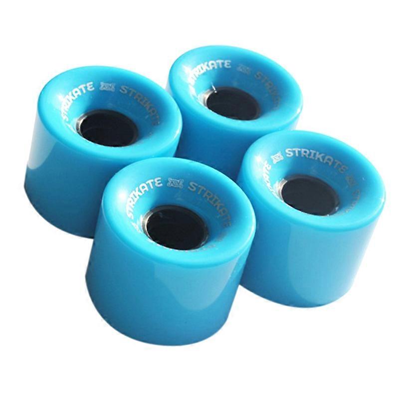 4Pcs 60X45mm Cruiser Skateboard Wheels PU Wheels Long Board Cruiser Wheels, Blue