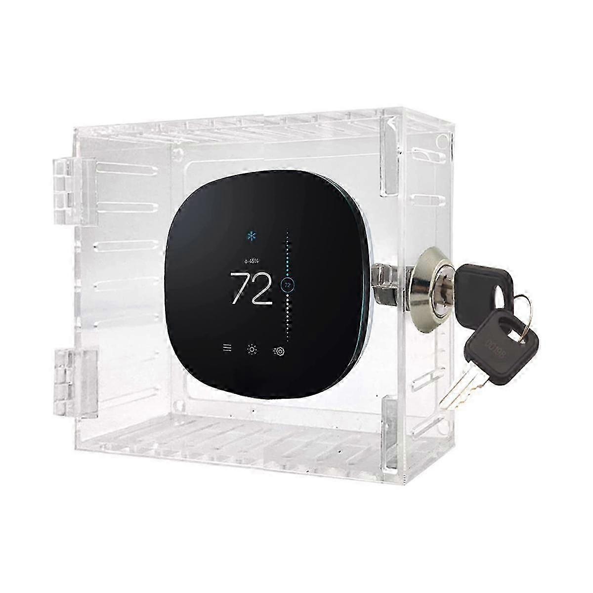 Thermostat Lock Box with Key Thermostat Cover Universal Thermostat Lock Box Clear Small Thermostat