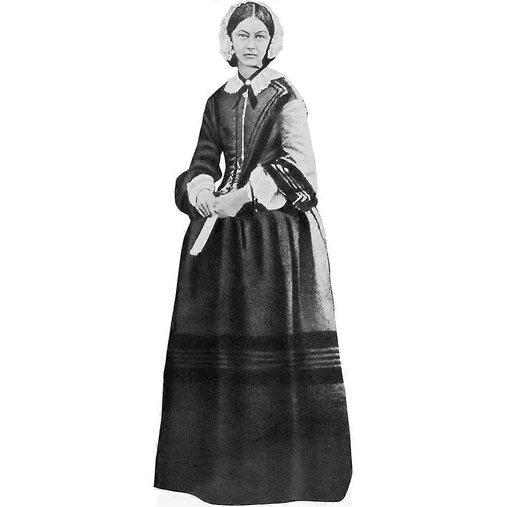 Florence Nightingale (BW) Cardboard Cutout (lifesize OR mini size). Standee. Stand Up.