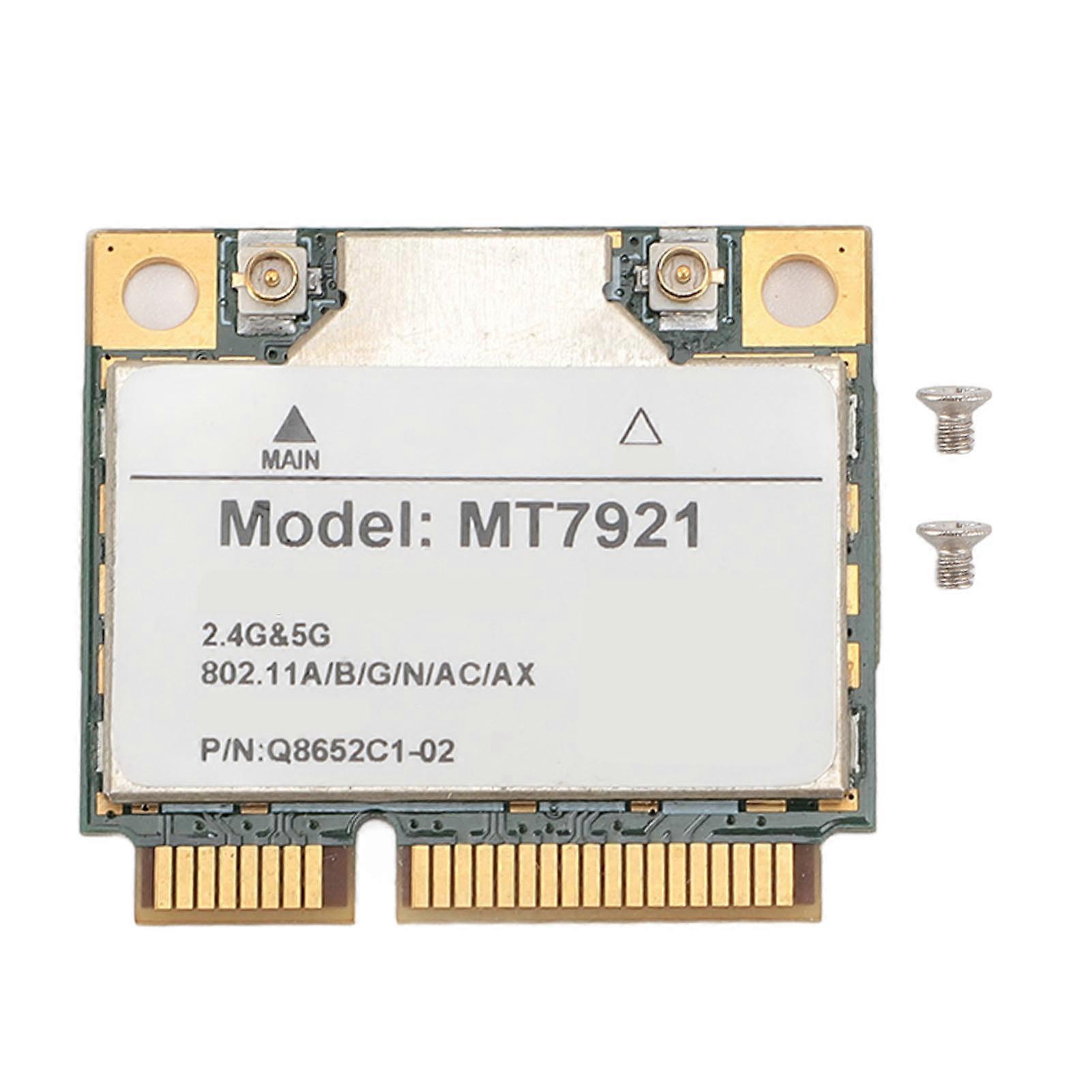 Wireless Network Card Adapter 5GHz 1200Mbps 2.4GHz 574Mbps Mini PCIE Interface Bluetooth 5.2 WiFi 6 Wireless Card for Win 10 11