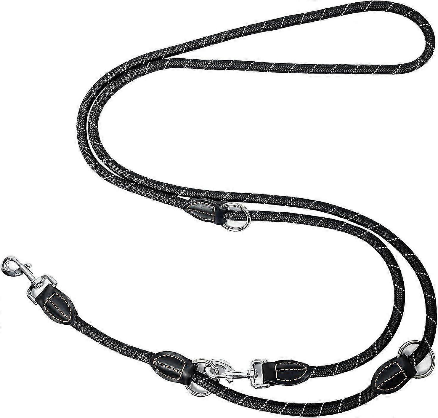 Dog Leash, 3M Multifunction Double Leash, 3 Direction Adjustable, Nylon Shoulder Leash