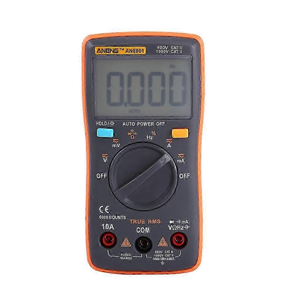 Portable Digital Multimeter AC/DC Ammeter Voltmeter Ohm Meter 6000 Counts Backlight
