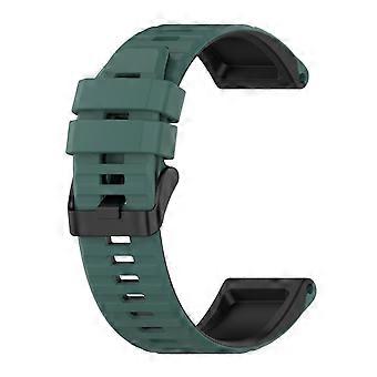 For Garmin Fenix 5x Plus 26mm Silicone Mixing Color Watch Band