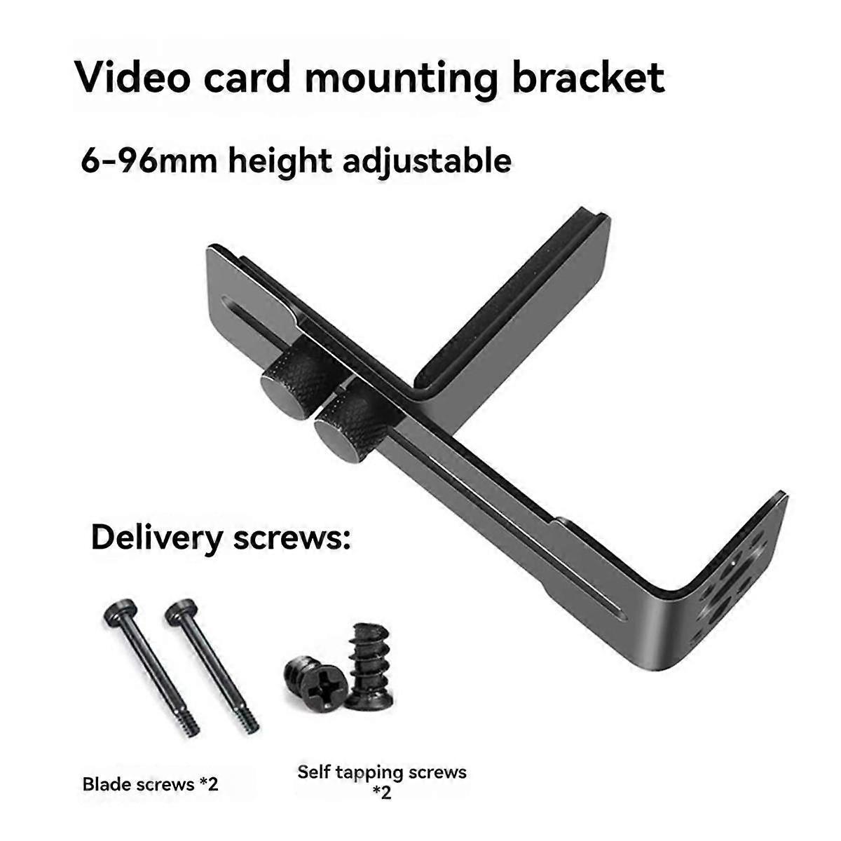 GPU Support Frame Adjustable GPU Brace Prevent Sagging Video Card Support Bracket for Chassis 12cm