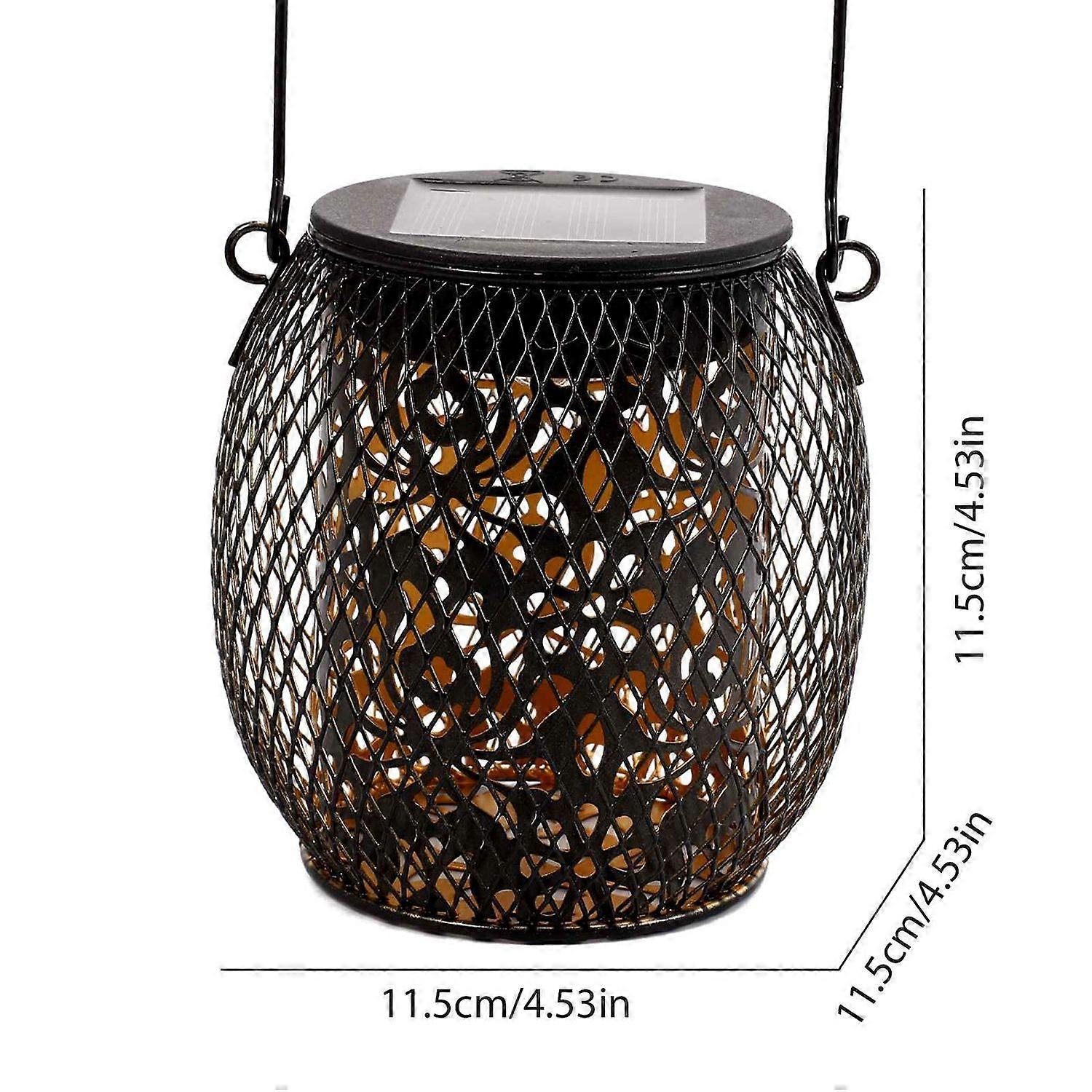 2 في 1 مصابيح شمسية 2 قطعة فوانيس شمسية خارجية معلقة أو أضواء محمولة باليد IP65 مقاومة للماء إضاءة تلقائية