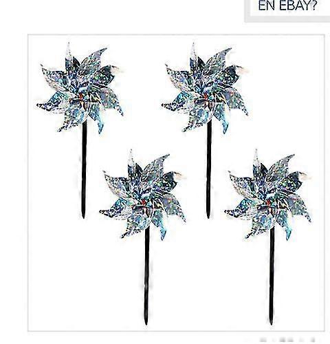 4 pcs bird repellent windmill reflective wind wheel bird deterrent deterrent