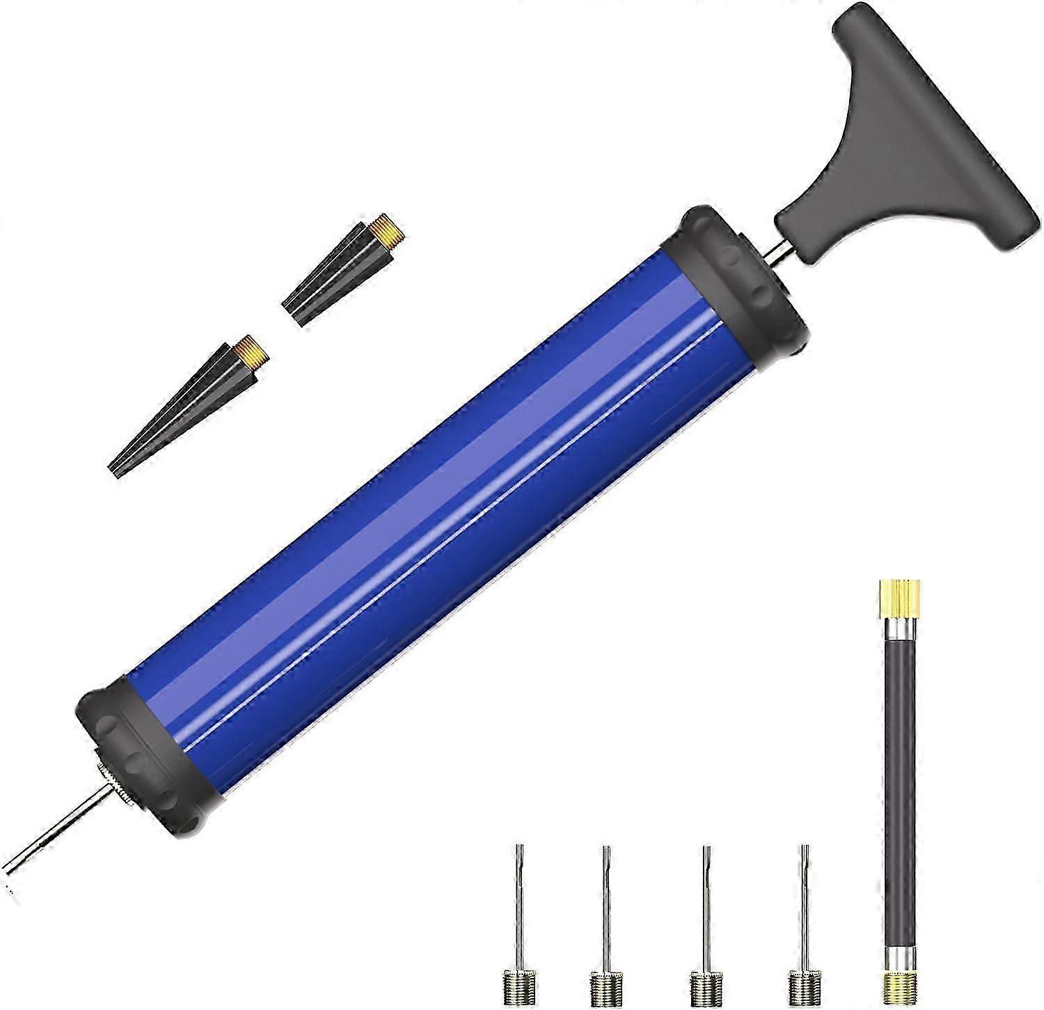 Portable Ball Pump,Air Pump Inflator Kit with Needle,Nozzle, Extension Hose Hand Pumps for Basketball Football Volleyball