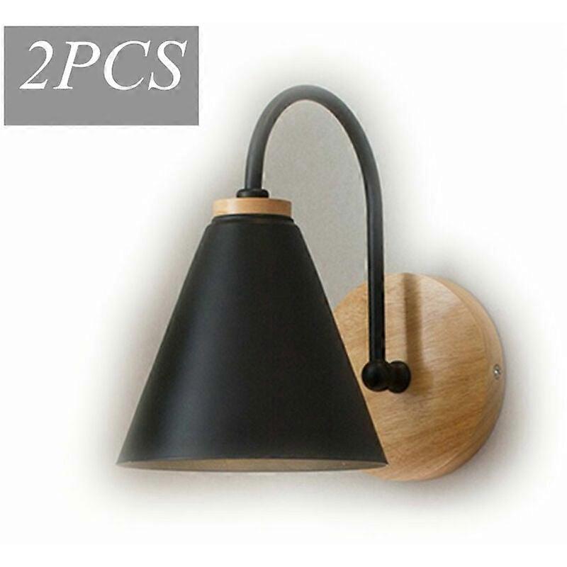 Solid Wood Nordic Dome Wall Lamp