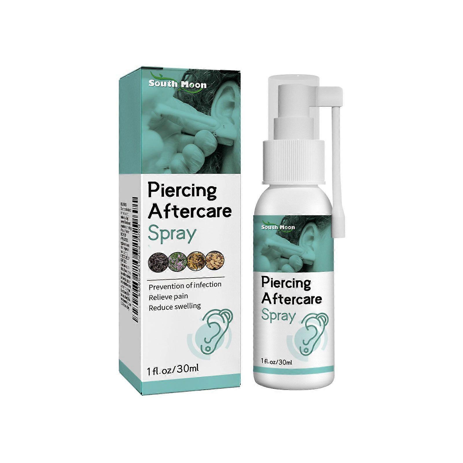 Piercing Aftercare Spray - Nettoyage en douceur, hydratant et soin portable pour les piercings d’oreille