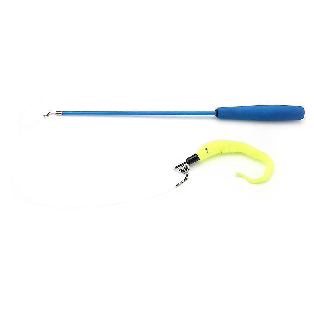 High Elastic Retracted Teaser Wire Chaser Wand for Cats and Kittens - Interactive Pet Play Toy Rod, Durable and Flexible Design