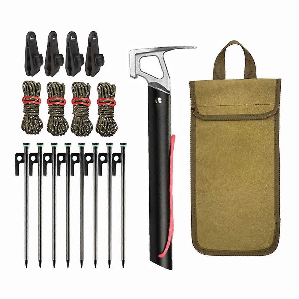 Tent Stakes Heavy Duty, Yard Stakes Metal Tent Pegs,B