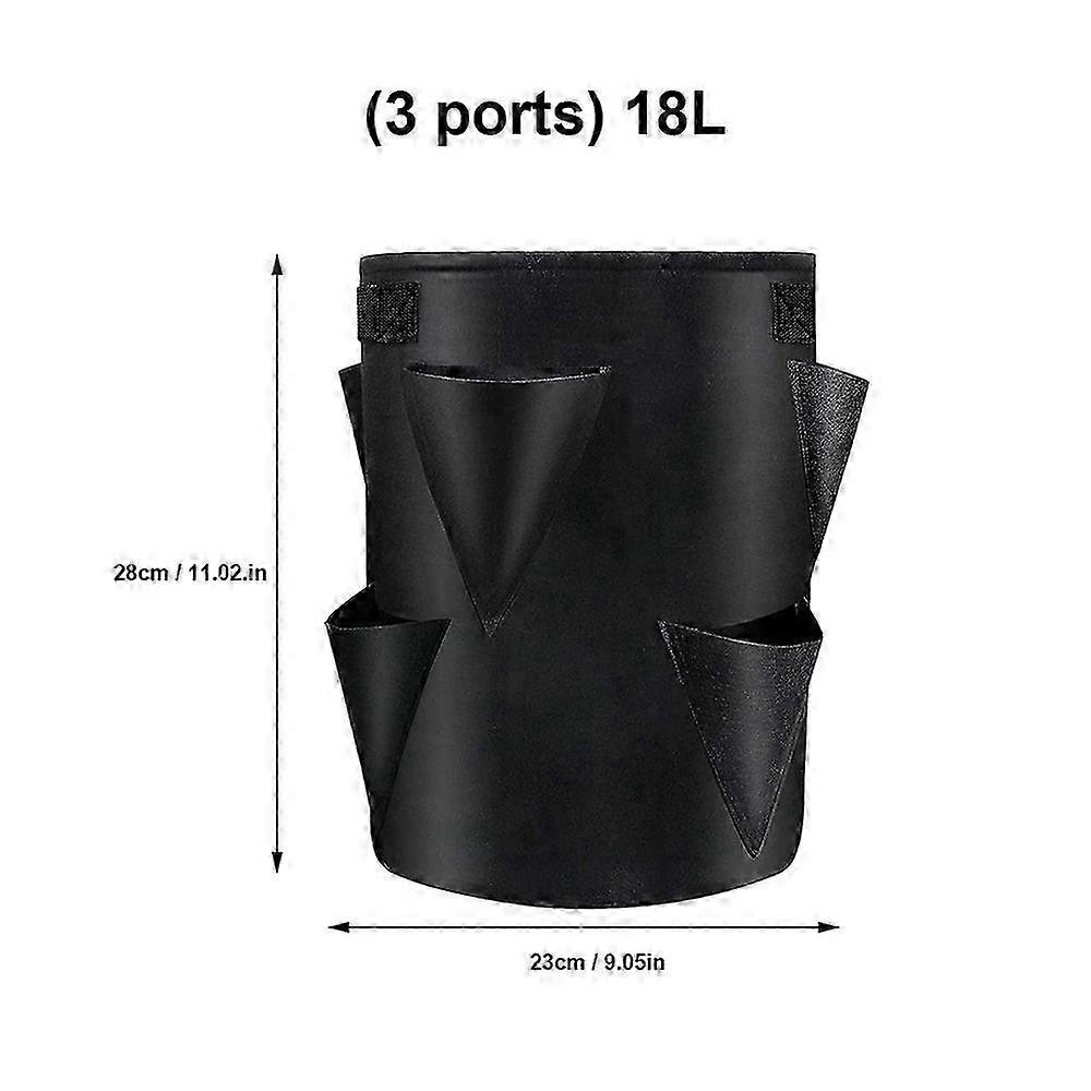 Spring Strawberry Plant Growing Kits Vegetable Planting Bags Pots in 5/7/10Gal Garden Terrace Multi-compartment Containers