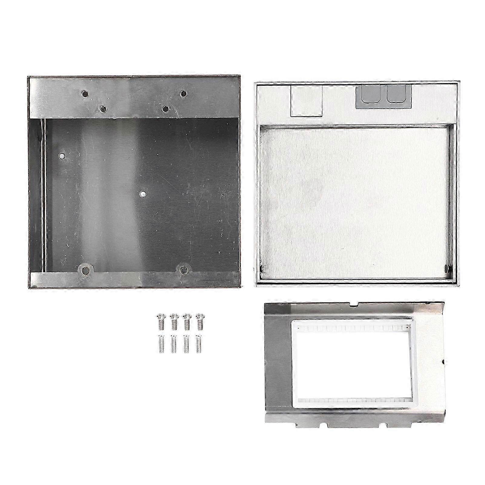 Floor Outlet 2 Prong and Computer Port Waterproof Recessed Floor Socket for Mall 4S Shop Office