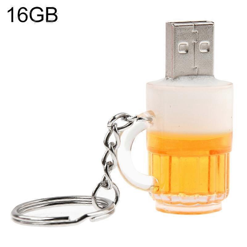 Beer Keychain Style USB Flash Disk with 16GB Memory