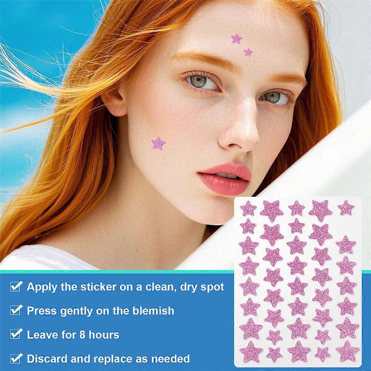 Pimple Patches for Face (120 Counts) +Pink+Rose Red