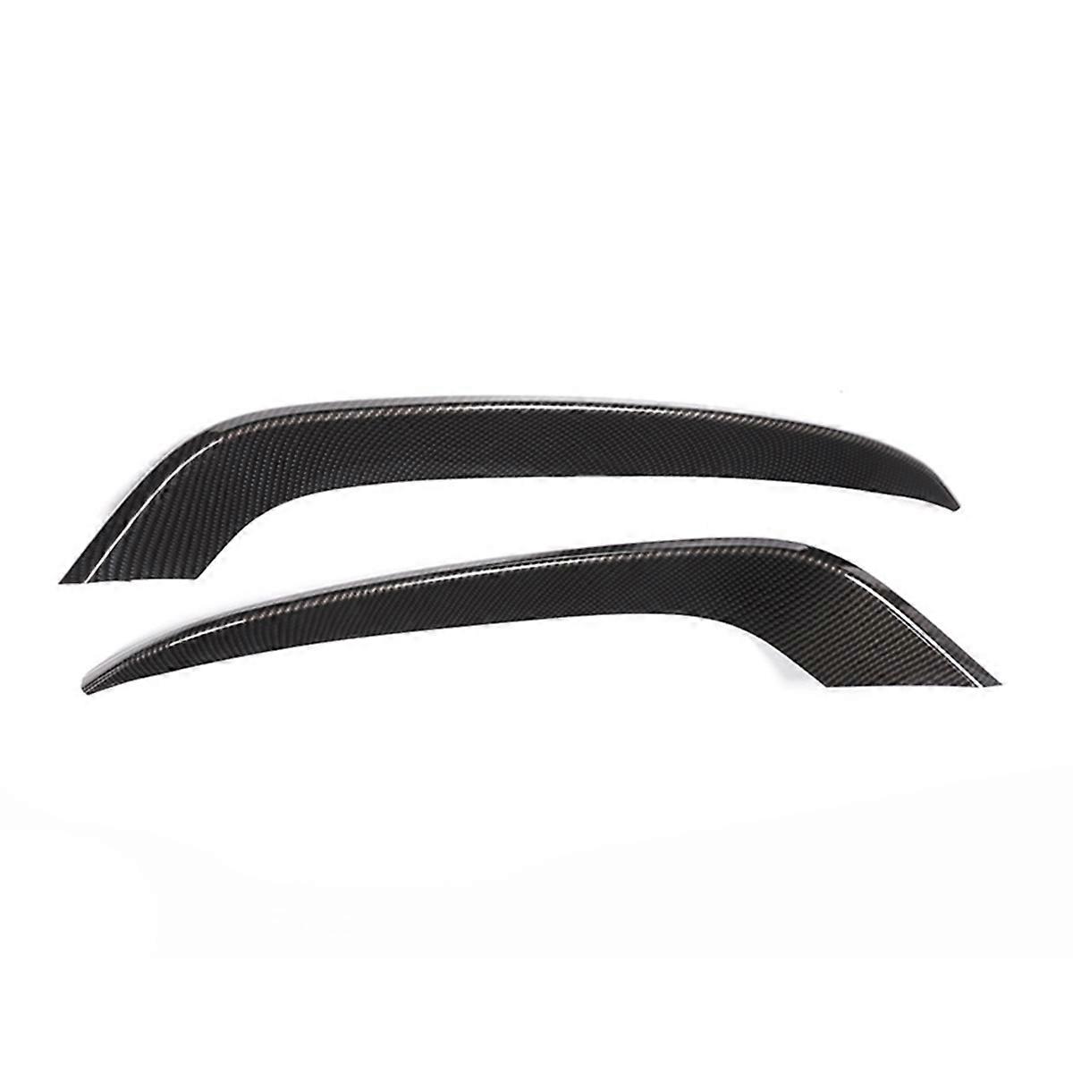 Carbon Fiber Style Front Fog Lights Lamp Strips Cover Trim for 3