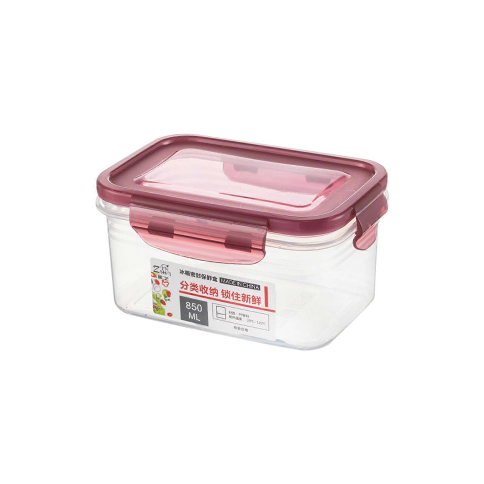 1pc Reusable Plastic Food Containers with Airtight Lids - BPA-Free, Leak-Proof, Microwave Safe AA