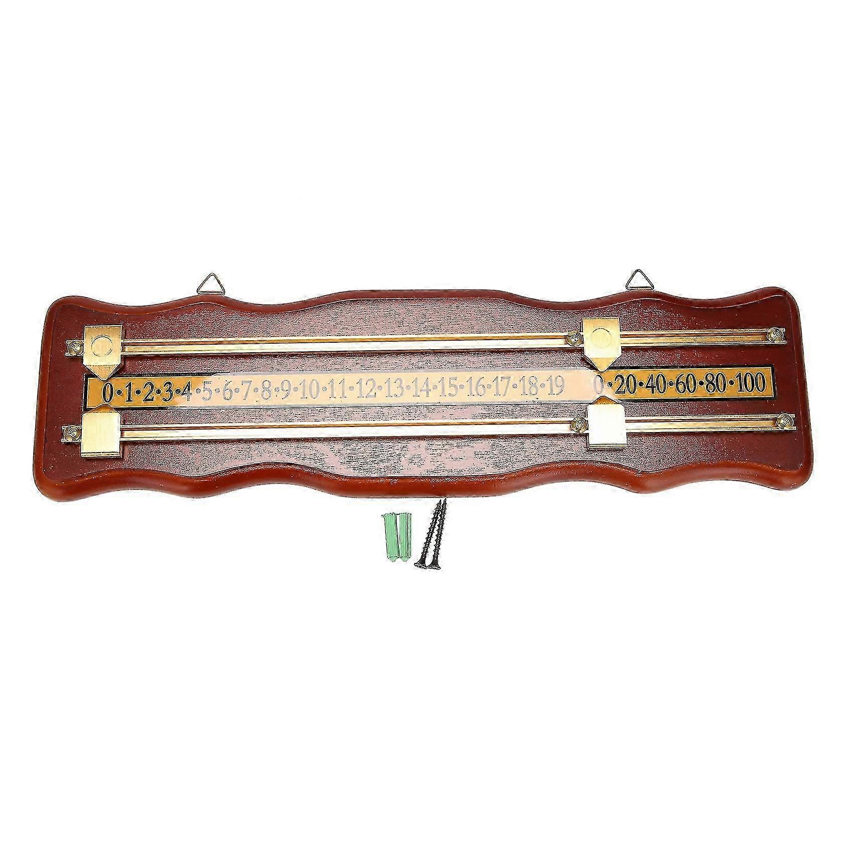 For Billiards Scoreboard Wall Mounted Scoreboard Snooker Scoreboard International Stained Wood Score Board Wine Red