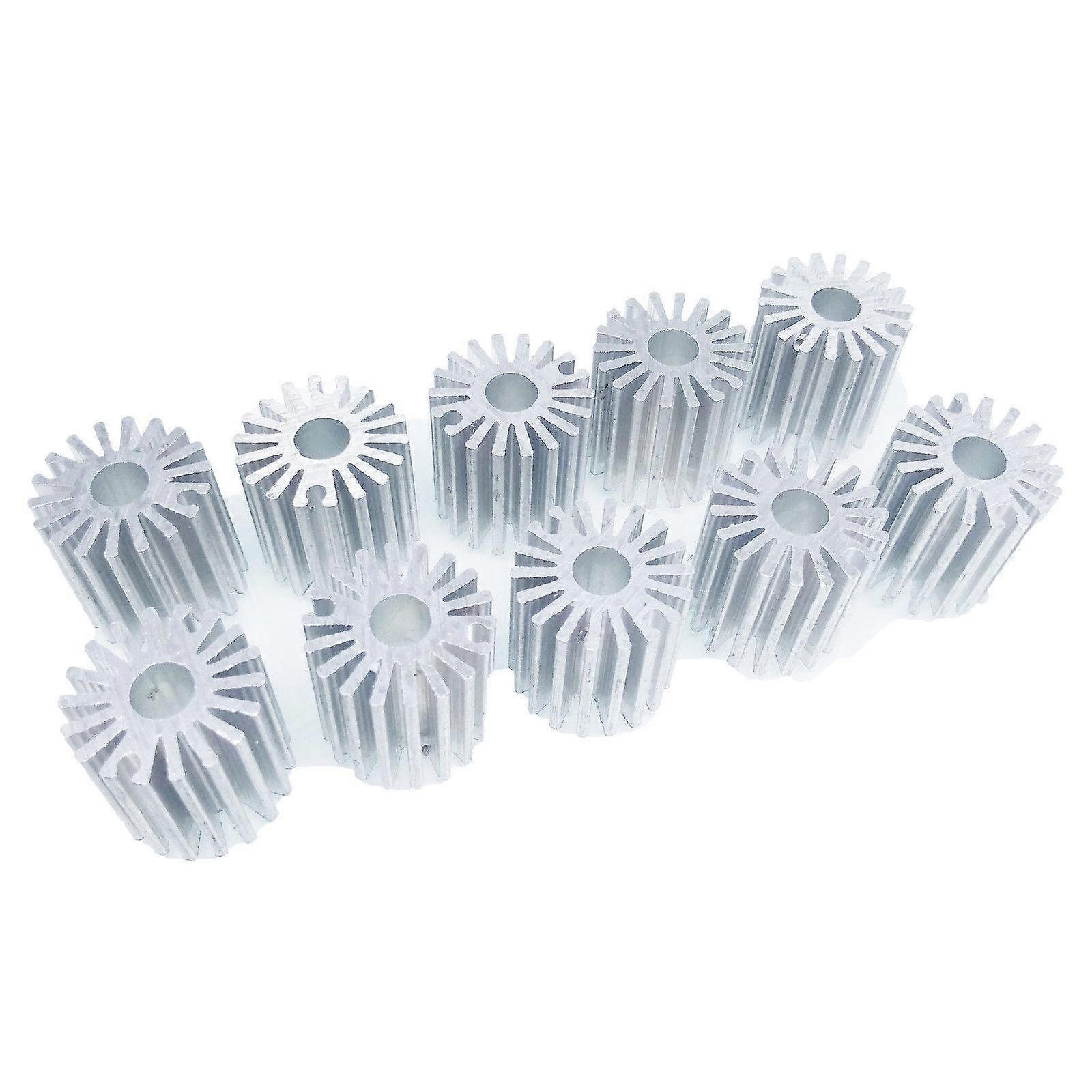 10pcs 20mm OD x 21mm H 1W LED Aluminium Heatsink for Long Round Cooling Applications