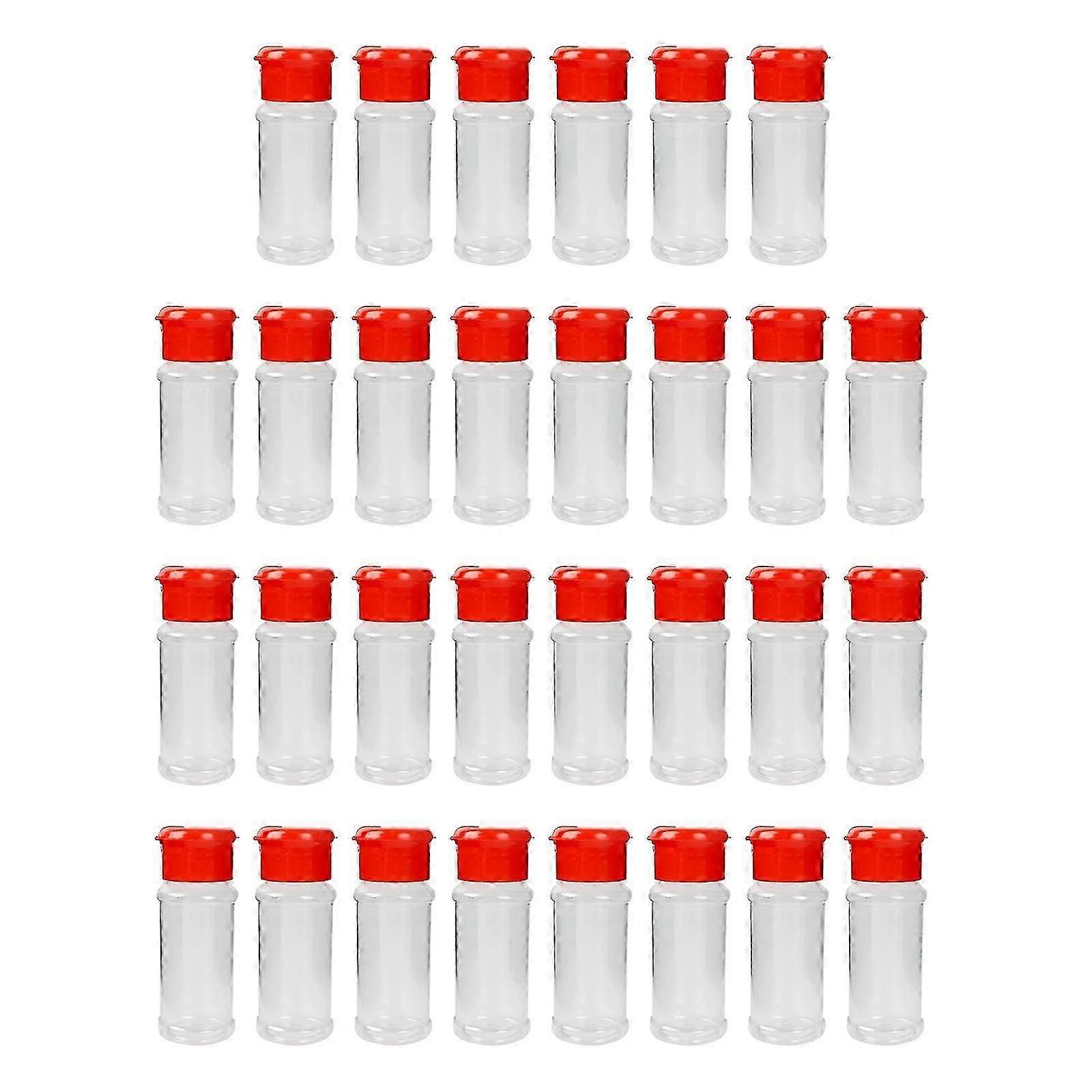 30x Spice Jars with Shaker Lid Empty Spice Shaker for Sugar Seasonings Spice
