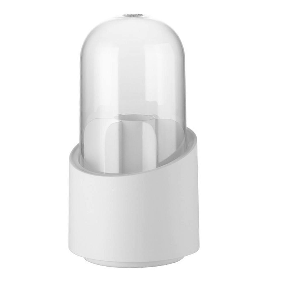 Makeup Brush Holder Organizer with Lid, Rotating Dustproof Make Up Brushes Container