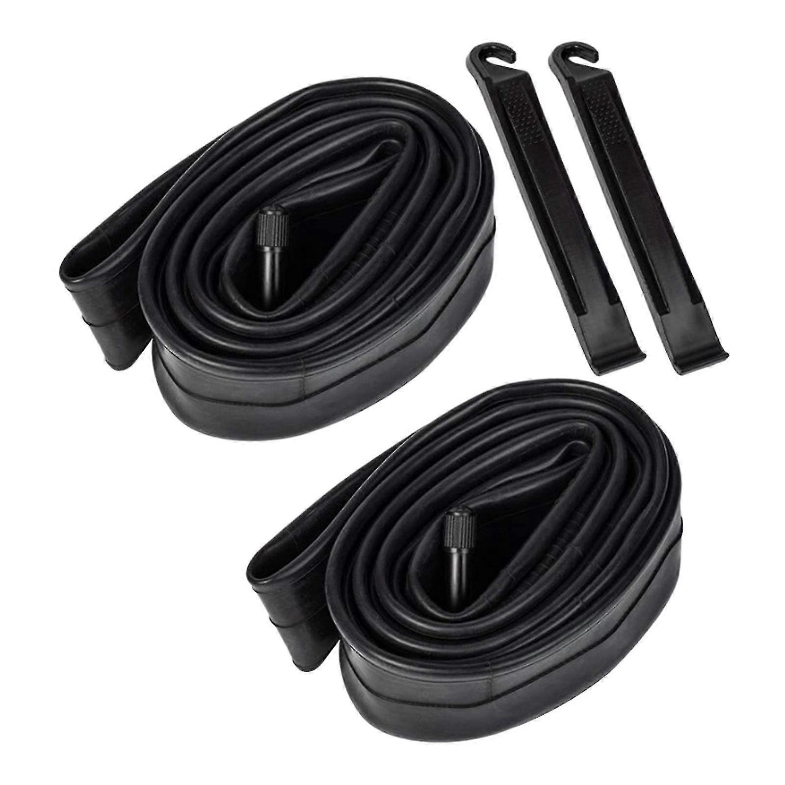 Replacement Bicycle Tubes with Two Inner Tubes and Tire Levers 1.75/2.125 Inches