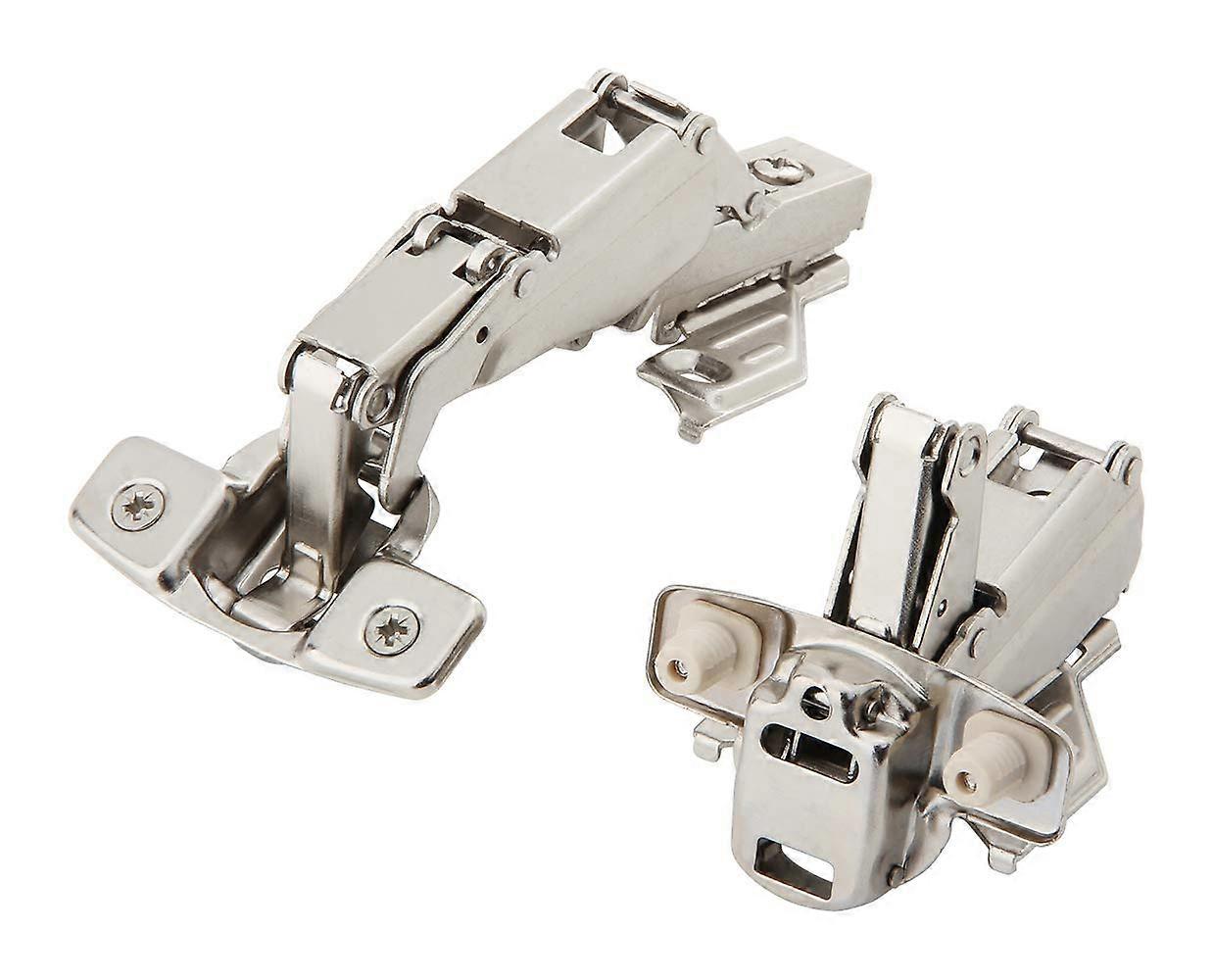 Lazy Susan Hinge 165 Degree Face Frame Plate for Corner Connect Kitchen Cabinet Folded Door Hardware, 1 Pair, Heavy Duty