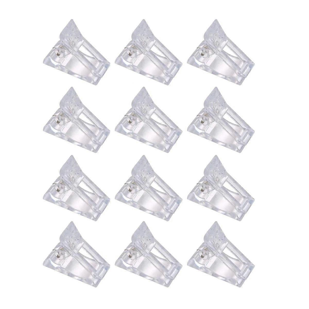 12 Pcs Poly Gel Nail Clips for Nail Extensions