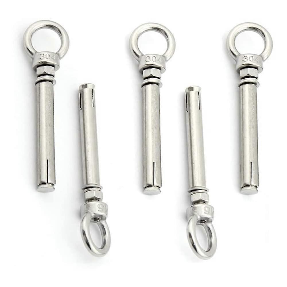 Expansion Screw, Stainless Steel Expansion Bolts M860, 304 SS Loop Swing Hook 80MM, Heavy-Duty Fasteners