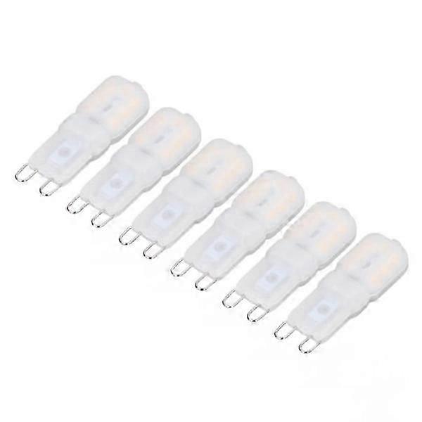 Dimmable G9 lamp 6-pack 3W Dimmable G9 LED lamp 360 degrees energy saving