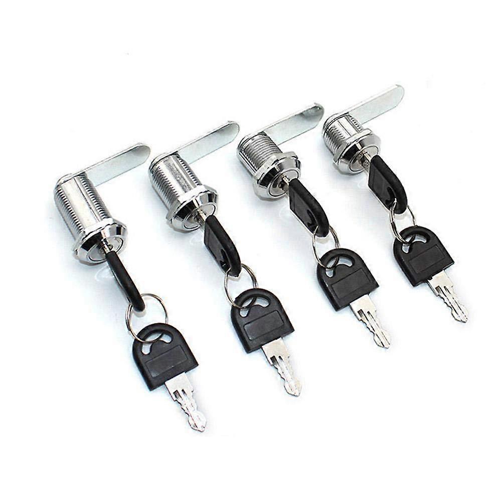 Mailbox Lock, Cabinet DrawerLock, Cabinet Lock 4pcs 16/20/25/30mm 8 Keys Safe Cam Lock