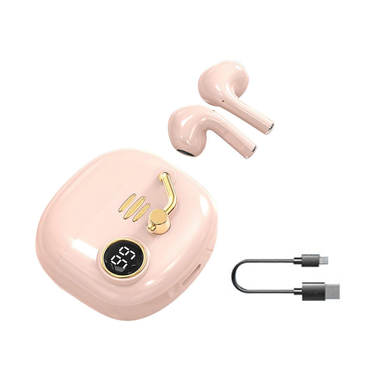 Wireless Earbuds Bluetooth 5.2 Headphones With 4-Mics Clear Call Bluetooth Earbuds Control Stereo Sound With LED Display